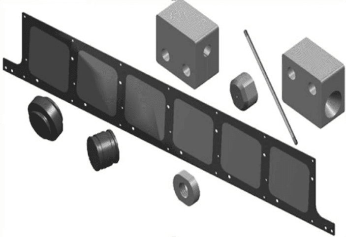 PECVD graphite boat product breakdown diagram