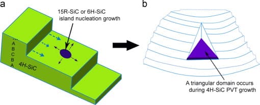 step flow growth for sic Single Crystal