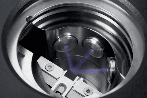 The Schematic diagram of the Ion Beam Sputter sources grid working